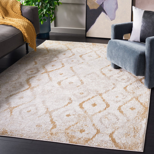 Safavieh Meadow Elegant Area Rug In Luxurious Ivory And Gold With Intricate Patterns For Timeless Decor Ivory ,Gold 45% Polyproylene,40% Jute,15% Polyester Mdw527a-7r