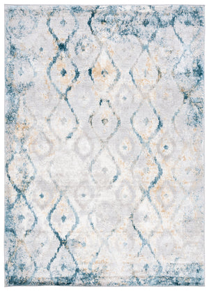Safavieh Meadow Elegant Area Rug In Luxurious Ivory And Gold With Intricate Patterns For Timeless Decor Grey ,Blue Gold 45% Polyproylene,40% Jute,15% Polyester Mdw527f-28