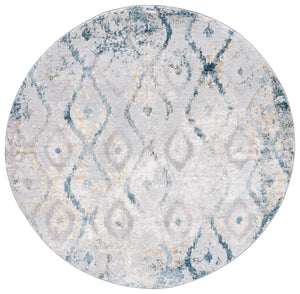 Safavieh Meadow Elegant Area Rug In Luxurious Ivory And Gold With Intricate Patterns For Timeless Decor Grey ,Blue Gold 45% Polyproylene,40% Jute,15% Polyester Mdw527f-28