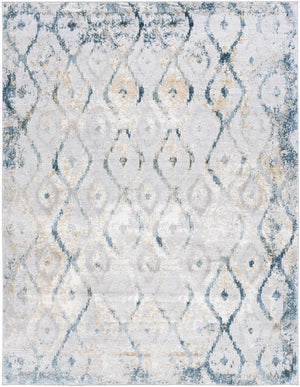 Safavieh Meadow Elegant Area Rug In Luxurious Ivory And Gold With Intricate Patterns For Timeless Decor Grey ,Blue Gold 45% Polyproylene,40% Jute,15% Polyester Mdw527f-28
