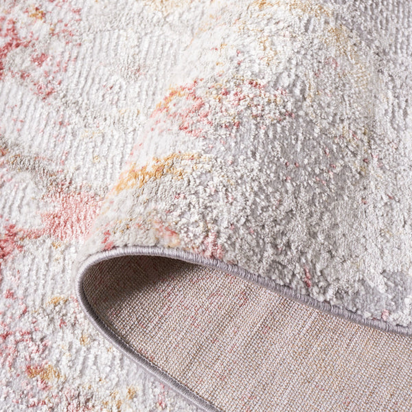 Safavieh Meadow Elegant Area Rug In Luxurious Ivory And Gold With Intricate Patterns For Timeless Decor Grey ,Pink 45% Polyproylene,40% Jute,15% Polyester Mdw527g-7r