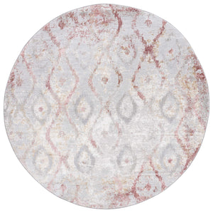Safavieh Meadow Elegant Area Rug In Luxurious Ivory And Gold With Intricate Patterns For Timeless Decor Grey ,Pink 45% Polyproylene,40% Jute,15% Polyester Mdw527g-7r