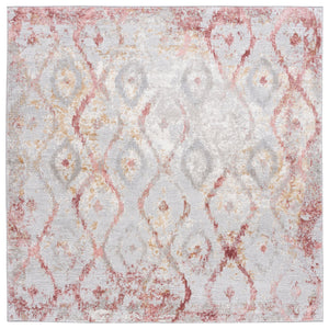 Safavieh Meadow Elegant Area Rug In Luxurious Ivory And Gold With Intricate Patterns For Timeless Decor Grey ,Pink 45% Polyproylene,40% Jute,15% Polyester Mdw527g-7r