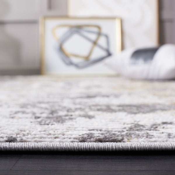 Safavieh Meadow Elegant Abstract Area Rug - Exquisite Grey And Gold Design For Sophisticated Living Spaces Light Grey ,Dark Grey 45% Polyproylene,40% Jute,15% Polyester Mdw544f-7r