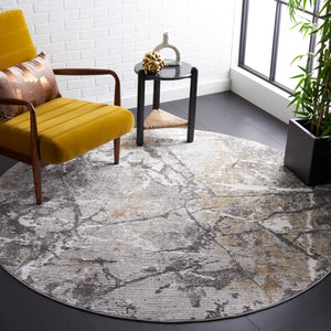 Safavieh Meadow Elegant Abstract Area Rug - Exquisite Grey And Gold Design For Sophisticated Living Spaces Light Grey ,Dark Grey 45% Polyproylene,40% Jute,15% Polyester Mdw544f-7r