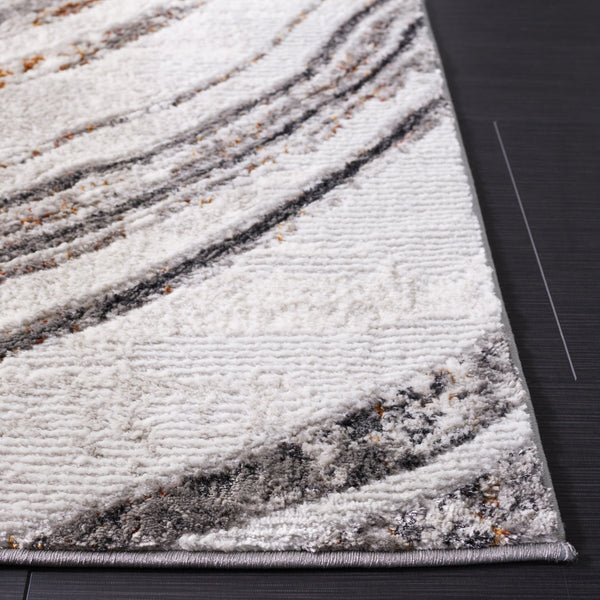 Safavieh Meadow Exquisite Round Area Rug With Marble-inspired Design For Modern Home Elegance And Comfort Light Grey ,Black 45% Polyproylene,40% Jute,15% Polyester Mdw548f-7r