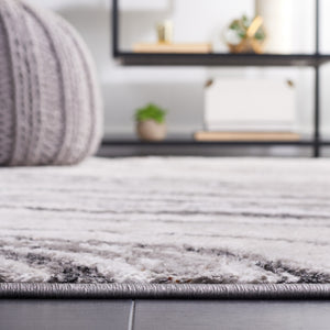 Safavieh Meadow Exquisite Round Area Rug With Marble-inspired Design For Modern Home Elegance And Comfort Light Grey ,Black 45% Polyproylene,40% Jute,15% Polyester Mdw548f-7r