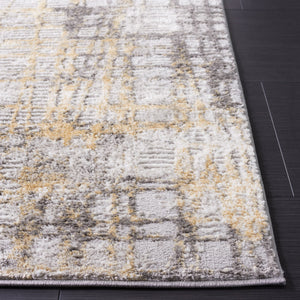 Safavieh Meadow Luxurious Abstract Area Rug In Light Grey And Gold - Modern Elegance For Any Room Light Grey ,Gold 45% Polyproylene,40% Jute,15% Polyester Mdw550f-28