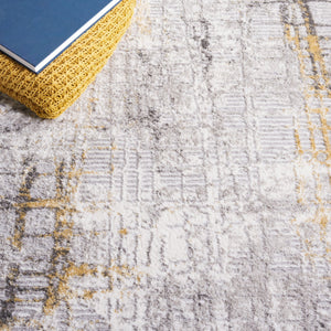Safavieh Meadow Luxurious Abstract Area Rug In Light Grey And Gold - Modern Elegance For Any Room Light Grey ,Gold 45% Polyproylene,40% Jute,15% Polyester Mdw550f-28