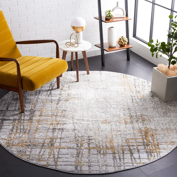 Safavieh Meadow Luxurious Abstract Area Rug In Light Grey And Gold - Modern Elegance For Any Room Light Grey ,Gold 45% Polyproylene,40% Jute,15% Polyester Mdw550f-28