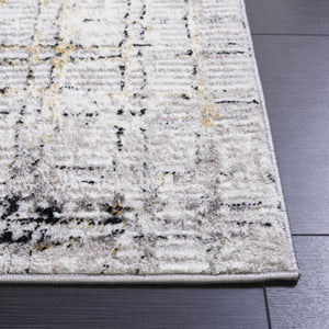 Safavieh Meadow Luxurious Abstract Area Rug In Light Grey And Gold - Modern Elegance For Any Room Light Grey ,Black 45% Polyproylene,40% Jute,15% Polyester Mdw550g-28