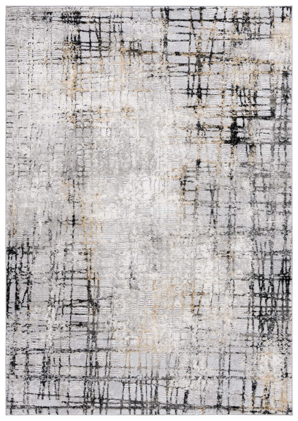 Safavieh Meadow Luxurious Abstract Area Rug In Light Grey And Gold - Modern Elegance For Any Room Light Grey ,Black 45% Polyproylene,40% Jute,15% Polyester Mdw550g-28