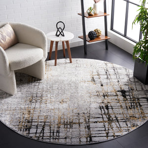 Safavieh Meadow Luxurious Abstract Area Rug In Light Grey And Gold - Modern Elegance For Any Room Light Grey ,Black 45% Polyproylene,40% Jute,15% Polyester Mdw550g-28