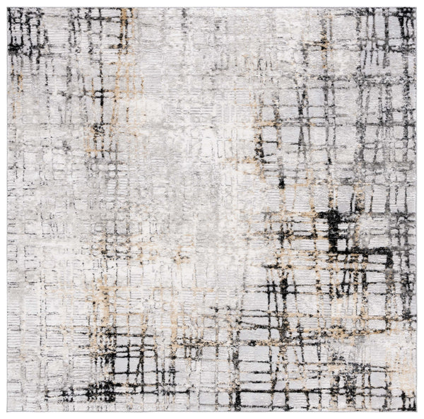 Safavieh Meadow Luxurious Abstract Area Rug In Light Grey And Gold - Modern Elegance For Any Room Light Grey ,Black 45% Polyproylene,40% Jute,15% Polyester Mdw550g-28