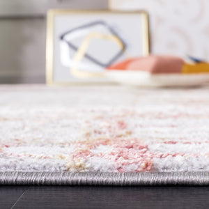 Safavieh Meadow Luxurious Abstract Area Rug In Light Grey And Gold - Modern Elegance For Any Room Light Grey ,Pink 45% Polyproylene,40% Jute,15% Polyester Mdw550h-7sq