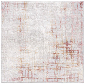 Safavieh Meadow Luxurious Abstract Area Rug In Light Grey And Gold - Modern Elegance For Any Room Light Grey ,Pink 45% Polyproylene,40% Jute,15% Polyester Mdw550h-7sq