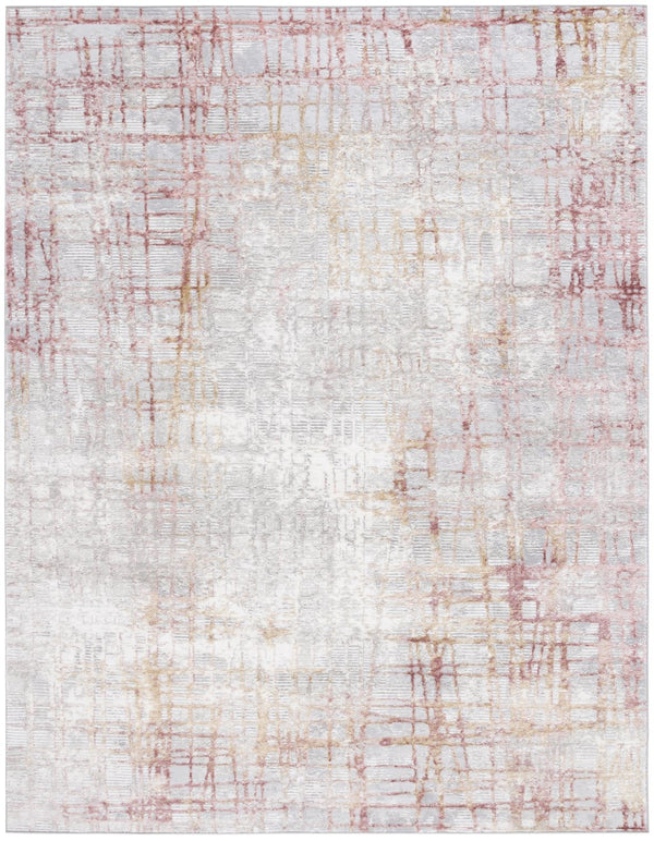 Safavieh Meadow Luxurious Abstract Area Rug In Light Grey And Gold - Modern Elegance For Any Room Light Grey ,Pink 45% Polyproylene,40% Jute,15% Polyester Mdw550h-7sq