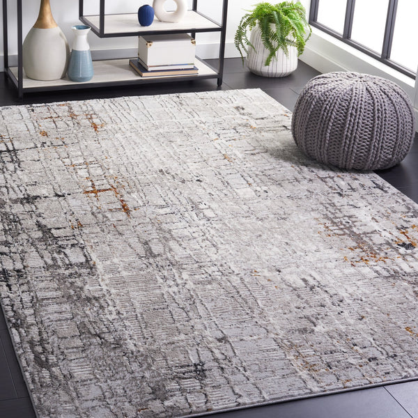Safavieh Meadow Luxurious Abstract Area Rug In Light Grey And Gold - Modern Elegance For Any Room Light Grey ,Dark Grey 45% Polyproylene,40% Jute,15% Polyester Mdw550j-28