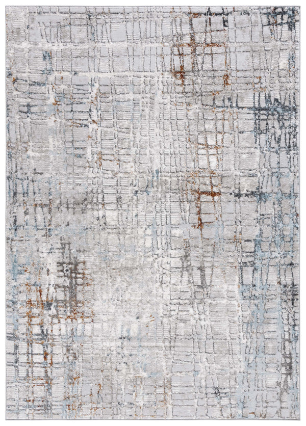 Safavieh Meadow Luxurious Abstract Area Rug In Light Grey And Gold - Modern Elegance For Any Room Grey ,Blue 45% Polyproylene,40% Jute,15% Polyester Mdw550k-5