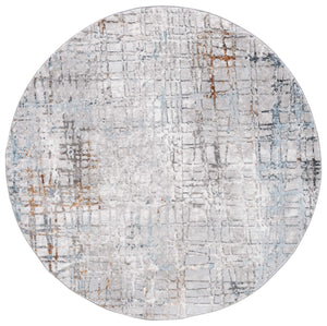 Safavieh Meadow Luxurious Abstract Area Rug In Light Grey And Gold - Modern Elegance For Any Room Grey ,Blue 45% Polyproylene,40% Jute,15% Polyester Mdw550k-5