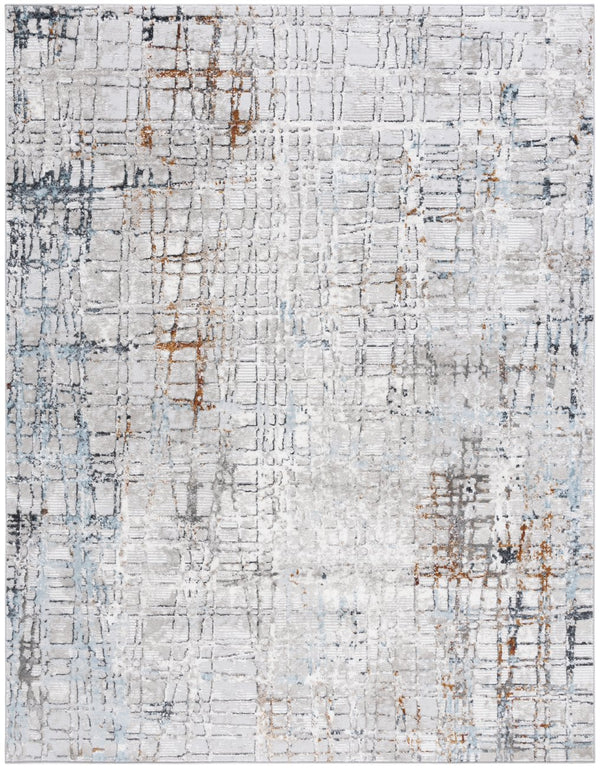 Safavieh Meadow Luxurious Abstract Area Rug In Light Grey And Gold - Modern Elegance For Any Room Grey ,Blue 45% Polyproylene,40% Jute,15% Polyester Mdw550k-5