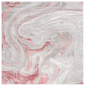 Safavieh Meadow Modern Area Rug With Elegant Marble Pattern - Soft Touch, Durable, Eco-friendly Design Light Grey ,Pink 45% Polypropylene,15% Polyester,40% Jute Mdw553g-8