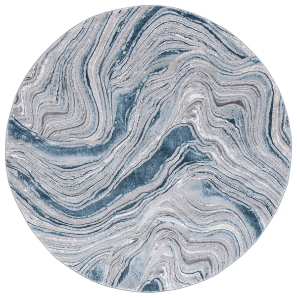 Safavieh Meadow Exquisite Area Rug - Modern Abstract Design In Serene Blue And Grey Hues For Timeless Comfort Blue ,Grey 45% Polyproylene,40% Jute,15% Polyester Mdw564n-10