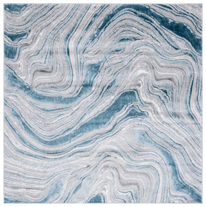 Safavieh Meadow Exquisite Area Rug - Modern Abstract Design In Serene Blue And Grey Hues For Timeless Comfort Blue ,Grey 45% Polyproylene,40% Jute,15% Polyester Mdw564n-10