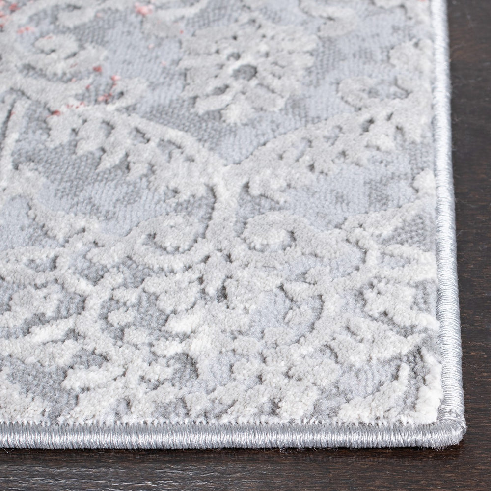 Safavieh Meadow 573 Power Loomed  Rug Light Grey / Pink MDW573G-1115
