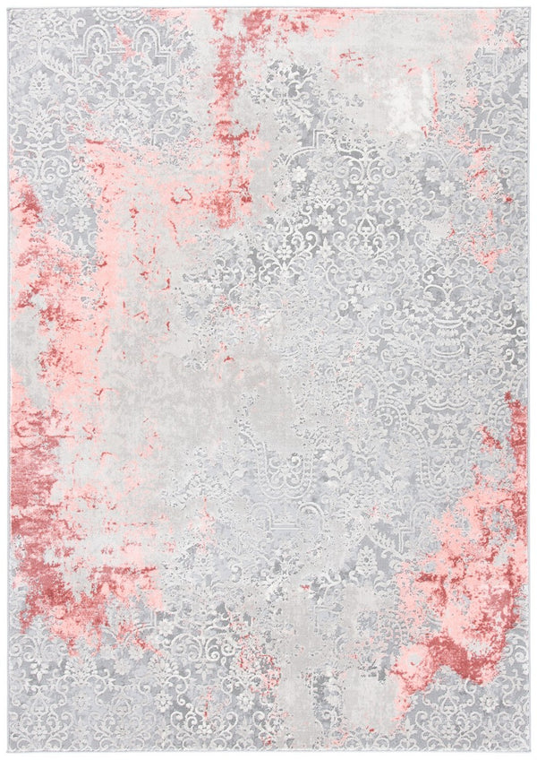 Safavieh Meadow 573 Power Loomed  Rug Light Grey / Pink MDW573G-1115