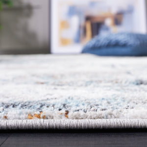 Safavieh Meadow Exquisite Modern Area Rug - Contemporary Power-loomed Design With Silver And Blue Tones Grey ,Blue 45% Polyproylene,40% Jute,15% Polyester Mdw577f-5