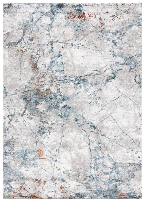 Safavieh Meadow Exquisite Modern Area Rug - Contemporary Power-loomed Design With Silver And Blue Tones Grey ,Blue 45% Polyproylene,40% Jute,15% Polyester Mdw577f-5