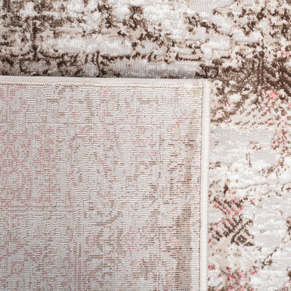 Safavieh Meadow 585 Power Loomed Modern Rug Beige / Pink 10' x 10' Square
