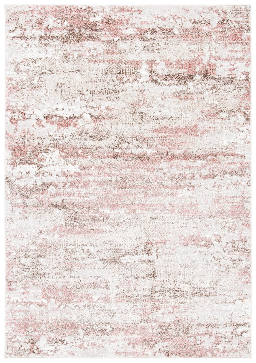 Safavieh Meadow 585 Power Loomed Modern Rug Beige / Pink 10' x 10' Square