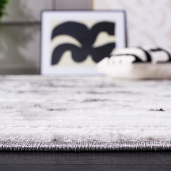 Safavieh Meadow Abstract Pattern Area Rug - Elegant Grey And Black Design For Modern Home Décor Grey ,Black 45% Polyproylene,40% Jute,15% Polyester Mdw597f-7sq