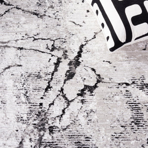 Safavieh Meadow Abstract Pattern Area Rug - Elegant Grey And Black Design For Modern Home Décor Grey ,Black 45% Polyproylene,40% Jute,15% Polyester Mdw597f-7sq