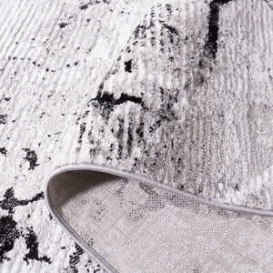 Safavieh Meadow Abstract Pattern Area Rug - Elegant Grey And Black Design For Modern Home Décor Grey ,Black 45% Polyproylene,40% Jute,15% Polyester Mdw597f-7sq