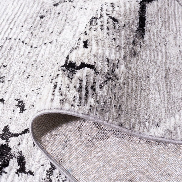 Safavieh Meadow Abstract Pattern Area Rug - Elegant Grey And Black Design For Modern Home Décor Grey ,Black 45% Polyproylene,40% Jute,15% Polyester Mdw597f-7sq