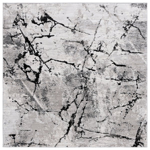 Safavieh Meadow Abstract Pattern Area Rug - Elegant Grey And Black Design For Modern Home Décor Grey ,Black 45% Polyproylene,40% Jute,15% Polyester Mdw597f-7sq