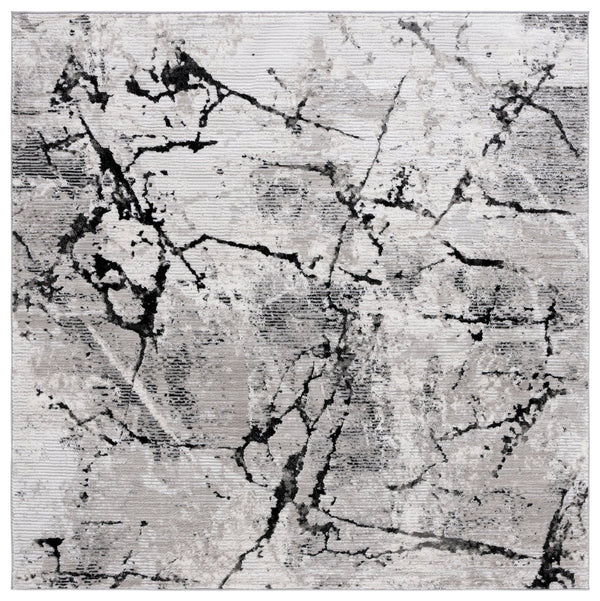 Safavieh Meadow Abstract Pattern Area Rug - Elegant Grey And Black Design For Modern Home Décor Grey ,Black 45% Polyproylene,40% Jute,15% Polyester Mdw597f-7sq