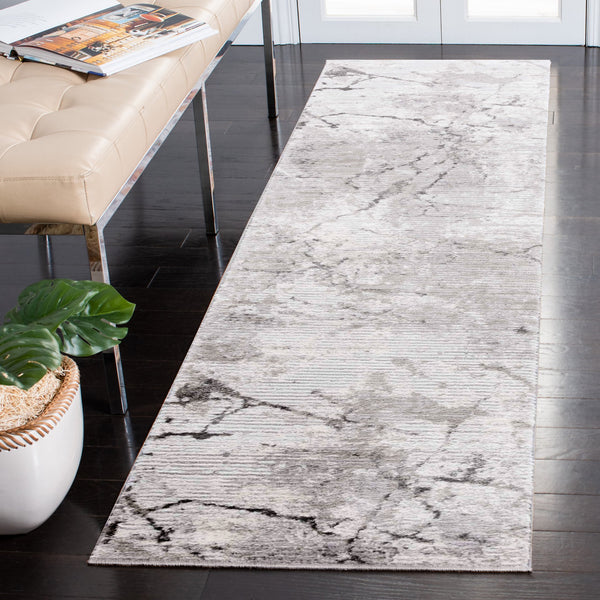 Safavieh Meadow Abstract Pattern Area Rug - Elegant Grey And Black Design For Modern Home Décor Grey ,Dark Grey 45% Polyproylene,40% Jute,15% Polyester Mdw597g-7sq