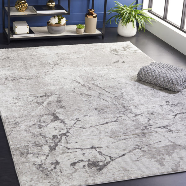 Safavieh Meadow Abstract Pattern Area Rug - Elegant Grey And Black Design For Modern Home Décor Grey ,Dark Grey 45% Polyproylene,40% Jute,15% Polyester Mdw597g-7sq