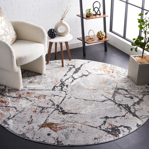 Safavieh Meadow Abstract Pattern Area Rug - Elegant Grey And Black Design For Modern Home Décor Light Grey ,Black 45% Polyproylene,40% Jute,15% Polyester Mdw597h-8