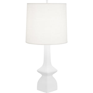 Robert Abbey Matte Daisy Jasmine Table Lamp Matte Daisy GLAZED CERAMIC Oyster Linen Shade