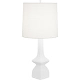 Robert Abbey Matte Daisy Jasmine Table Lamp Matte Daisy GLAZED CERAMIC Oyster Linen Shade