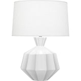 Robert Abbey Matte Daisy Orion Table Lamp Matte Daisy Glazed Ceramic Oyster Linen Shade With Self Fabric Top Diffuser