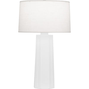 Robert Abbey Matte Daisy Mason Table Lamp Matte Daisy Glazed Ceramic Oyster Linen Shade