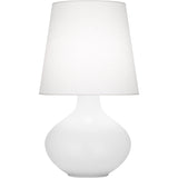 Robert Abbey Matte Daisy June Table Lamp Matte Daisy Glazed Ceramic Oyster Linen Shade