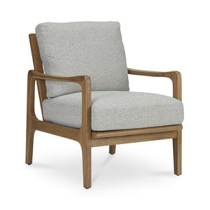 Moe's Home Fearne Accent Chair - Timeless Mid-century Design With Solid Oak Frame And Soft Touch Upholstery Brown Upholstery, 75% Cotton,25% Polyester,Solid Oak Frame Me-1067-14