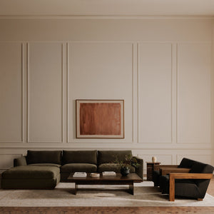 Moe's Home Garnet Lounge Chair - Solid Oak Frame With Soft Wool Blend Upholstery For Timeless Comfort & Style Grey Upholstery, 50% Wool 50% Polyester,Solid Oak Frame Me-1075-07